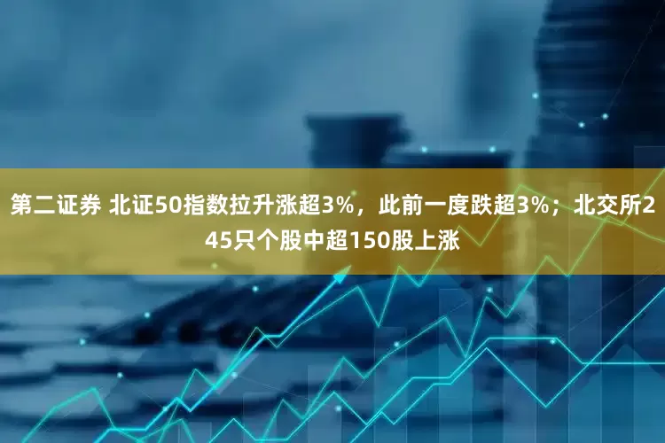 第二证券 北证50指数拉升涨超3%，此前一度跌超3%；北交所245只个股中超150股上涨