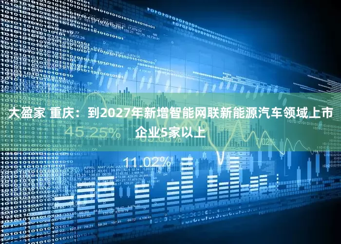 大盈家 重庆：到2027年新增智能网联新能源汽车领域上市企业5家以上